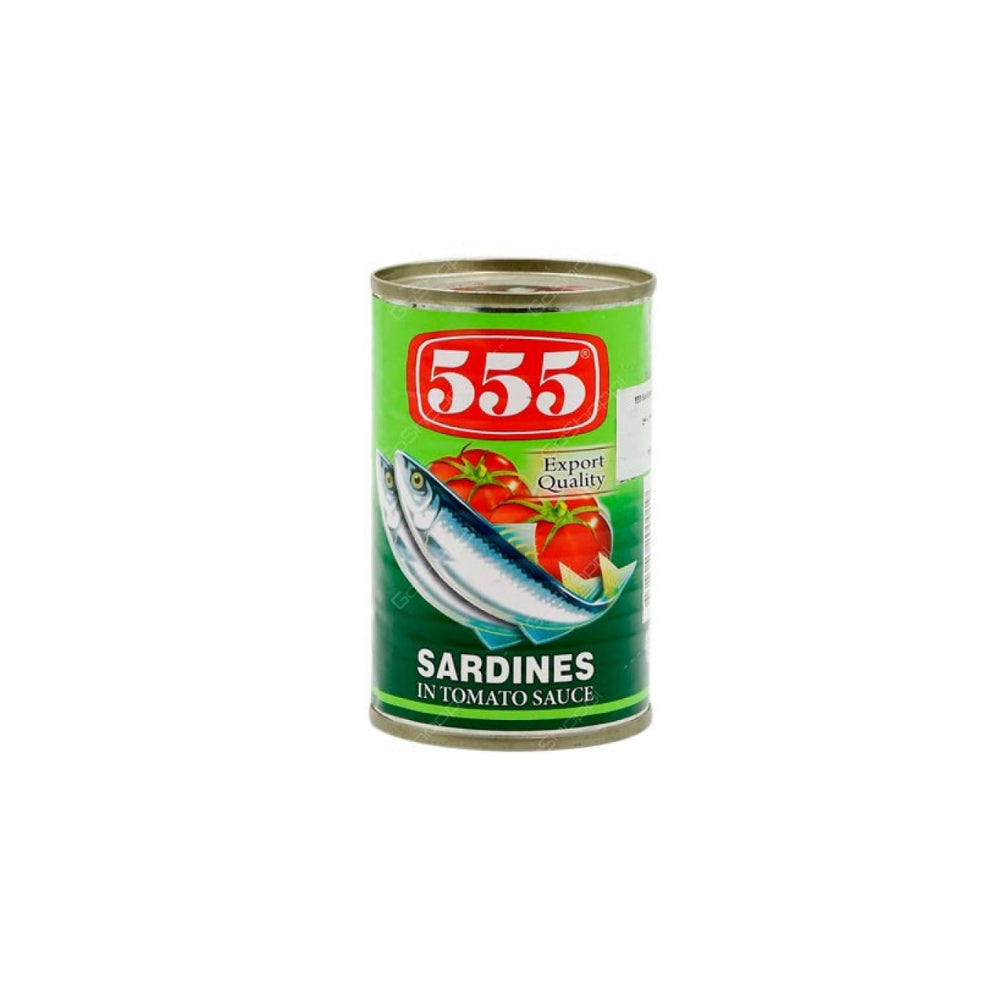 555 SARDINES IN TOMATO SAUCE 155GM