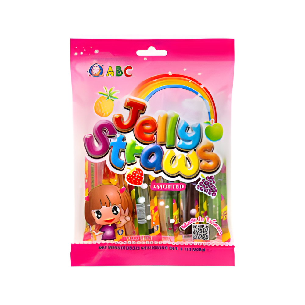 ABC JELLY STRAWS IN PACKAGE 260 GM