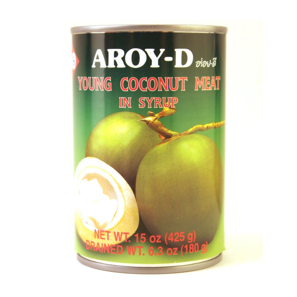 AROY-D YOUNG COCONUT MEAT IN SYRUP 425 GM