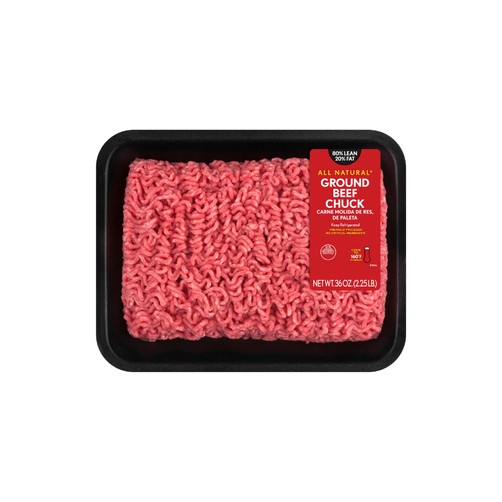 BEEF GROUNDED LEAN FRESH CHUCK 2 X3 KG CASE