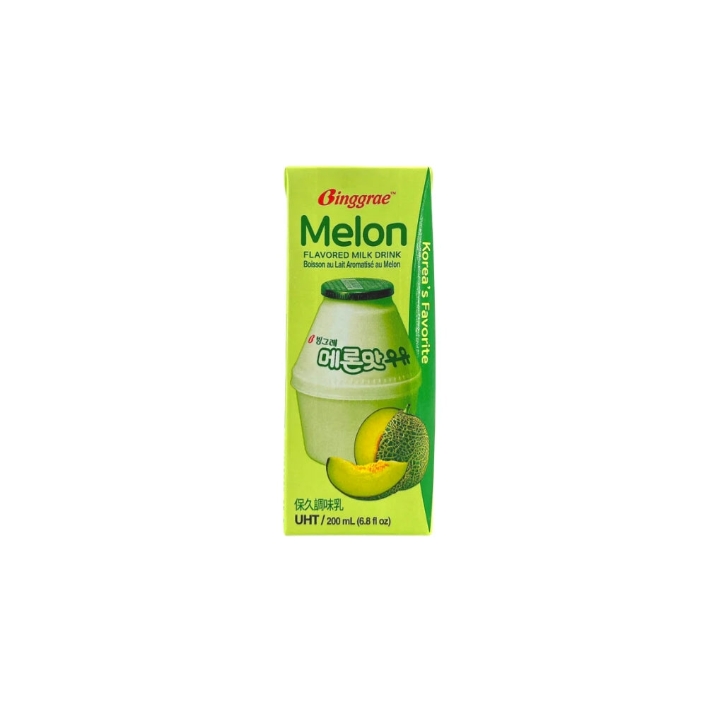 BINGGRAE MELON FLAVOURED MILK DRINK 200 ML X 6 PKT