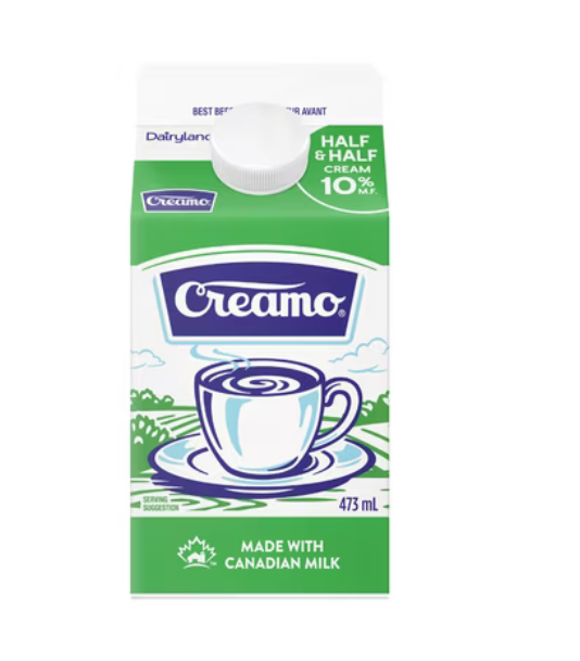 C-DAIRYLAND CREAMO HALF & HALF 10% 16x946 ML CASE