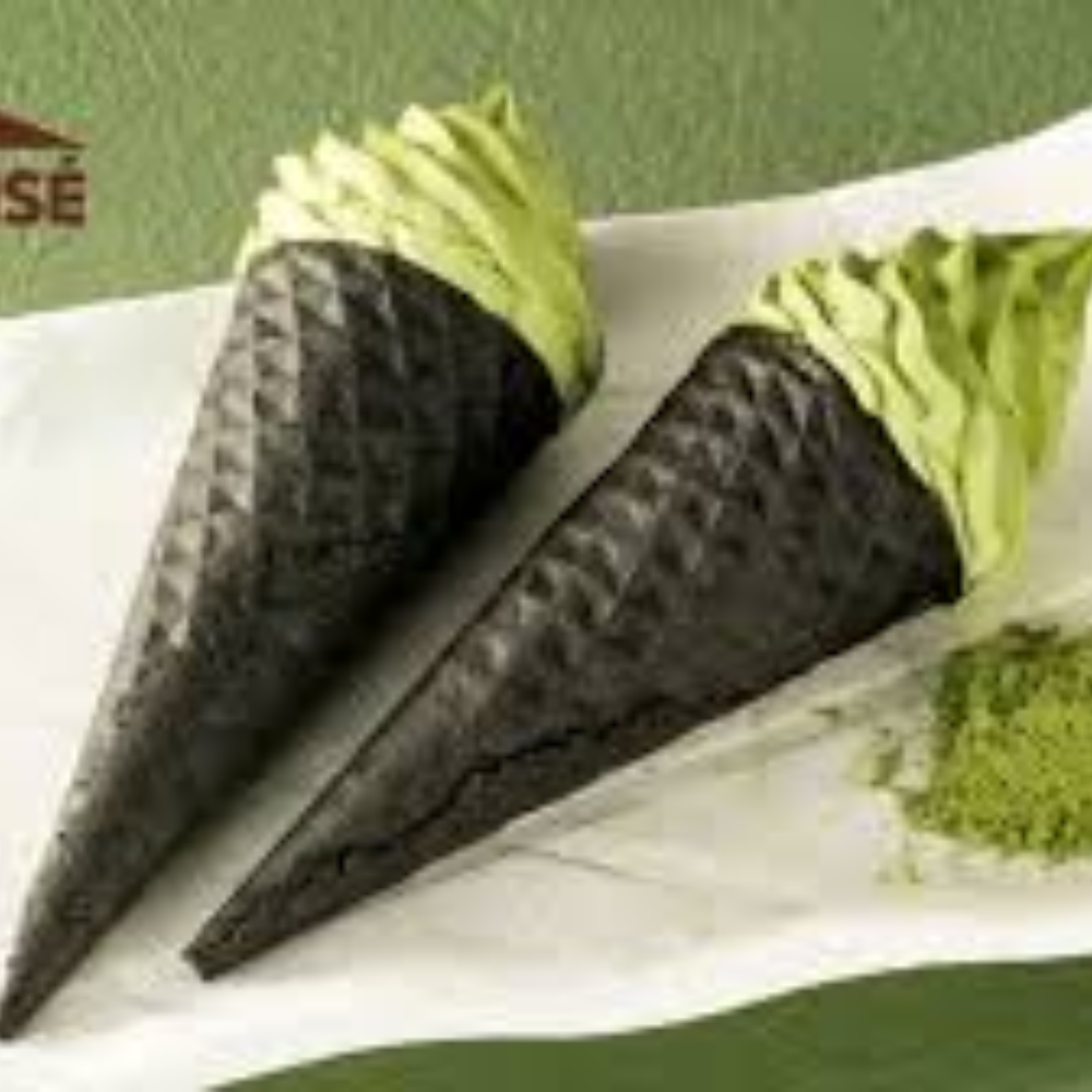 CHATERAIS ICE CREAM UJI GREEN TEA CONE 4PC