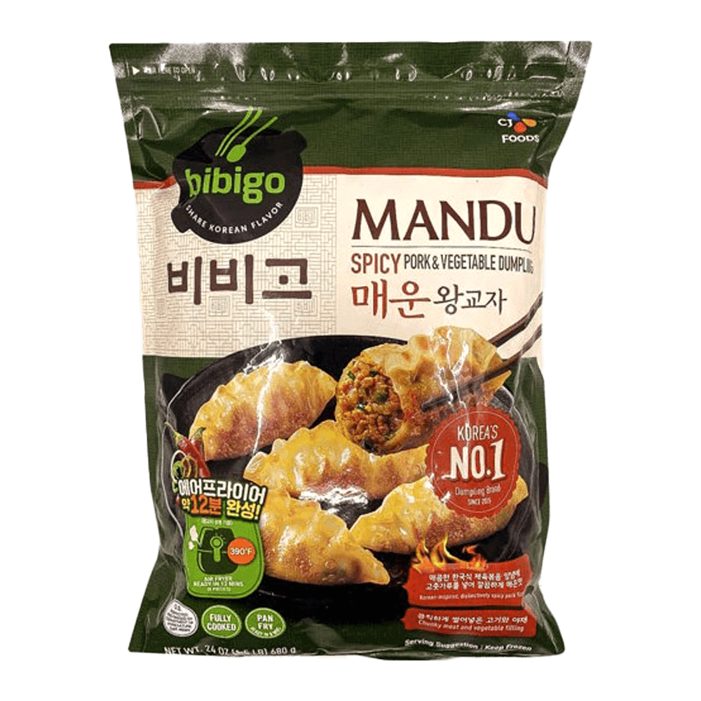 CJ)SPICY PORK & VEGE DUMPLING 680G