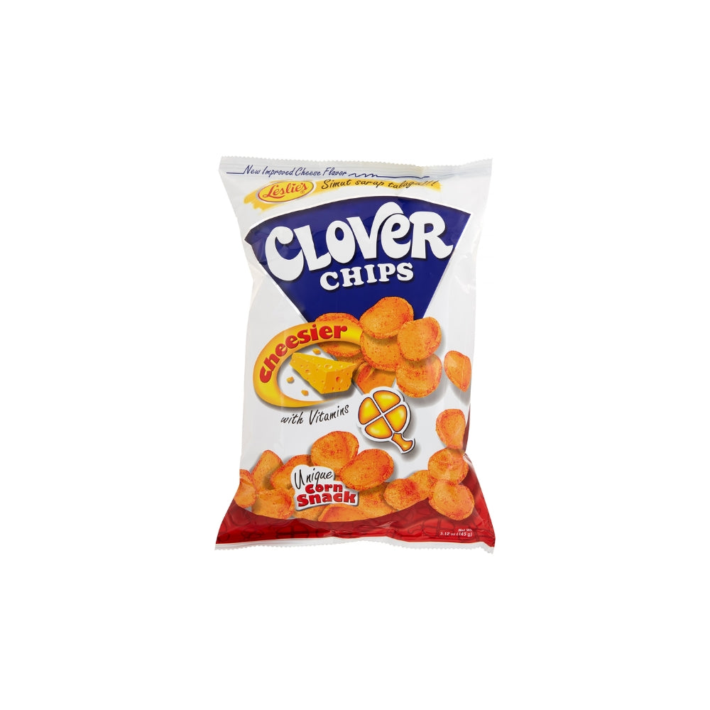 CLOVER CHIPS CHEESIER CORN SNACKS