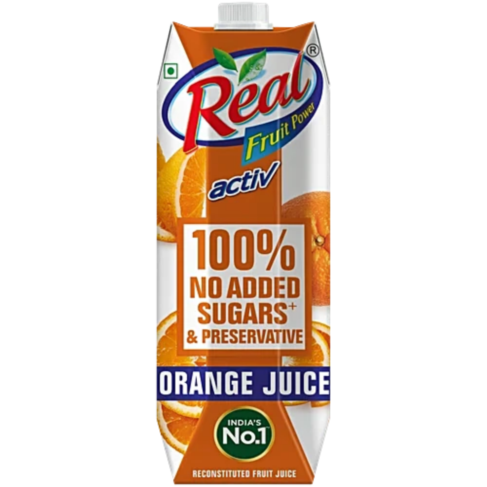 DABUR REAL 100% ORANGE JUICE 1 LTR