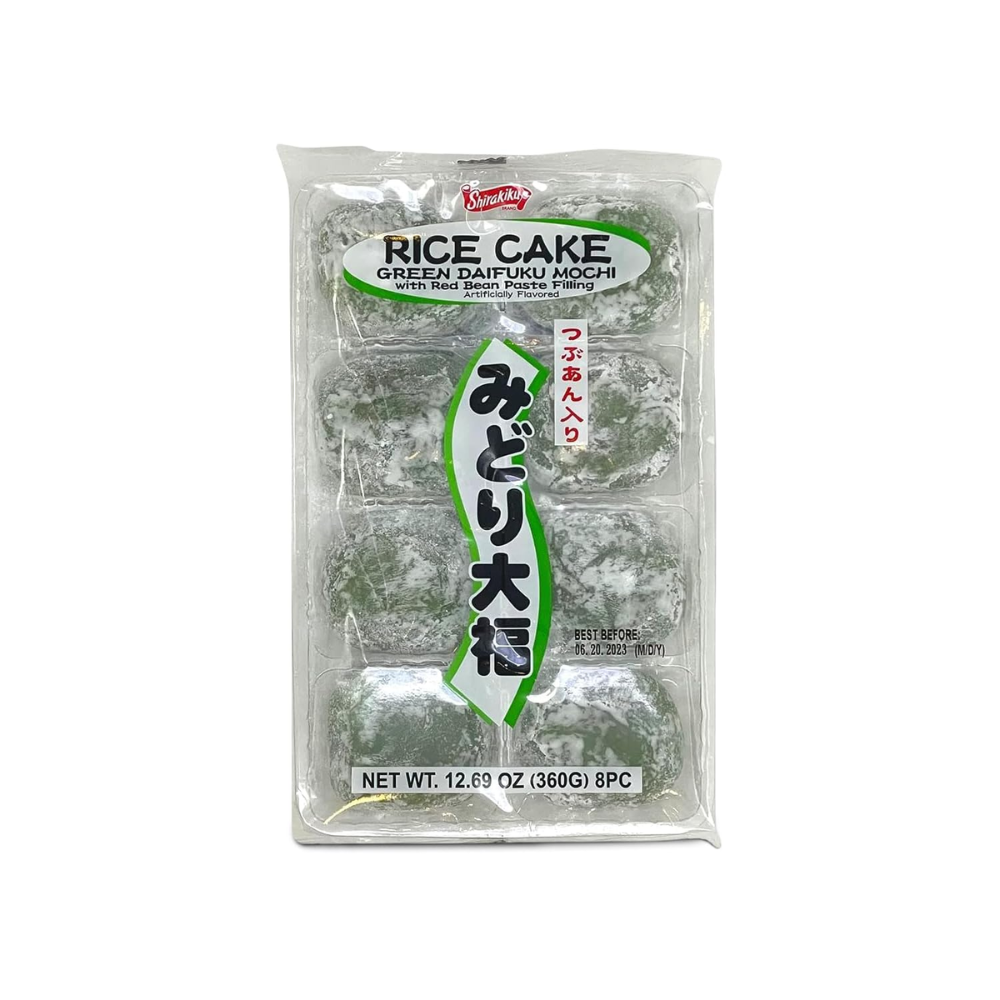 DAIFUKU GREEN RED BEAN MOCHI 8 PC 12.72 OZ
