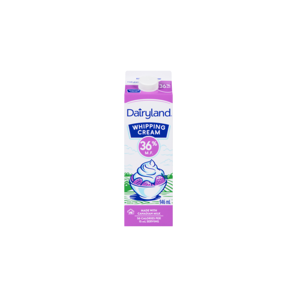 DAIRYLAND WHIPPING CREAM 36% 946 ML X 16 CS