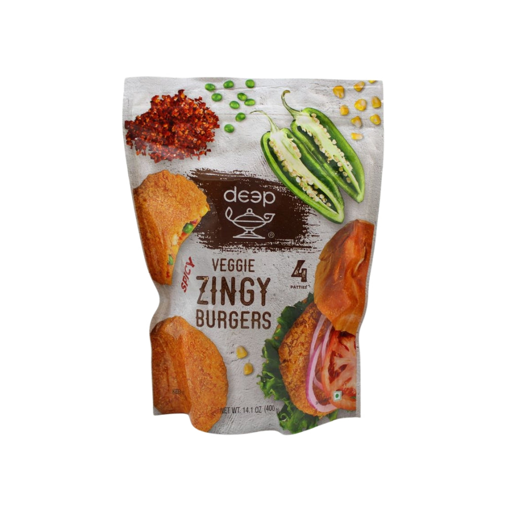 DEEP - VEGGIE ZINGY BURGER - 10OZ
