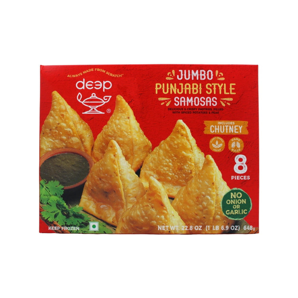 DEEP JUMBO PUNJABI STYLE SAMOSA 8 PCS
