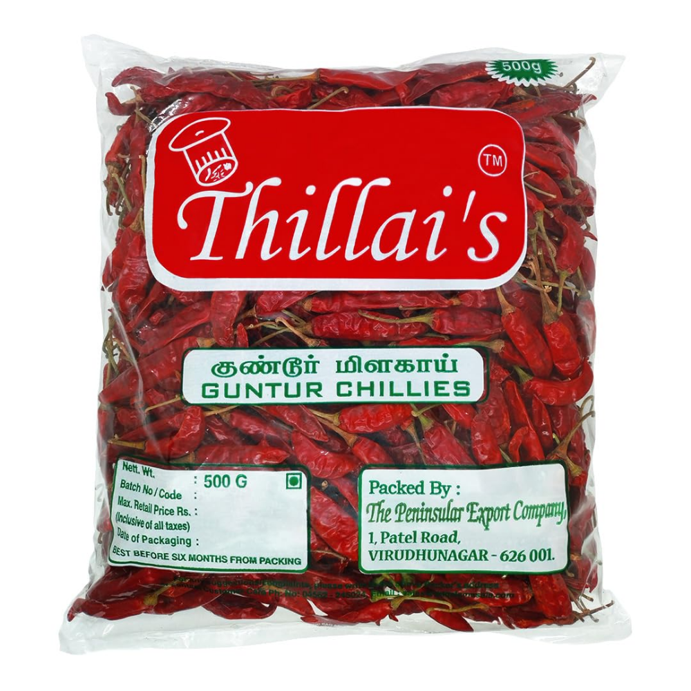 DRIED RED CHILLI WHOLE 500 GM