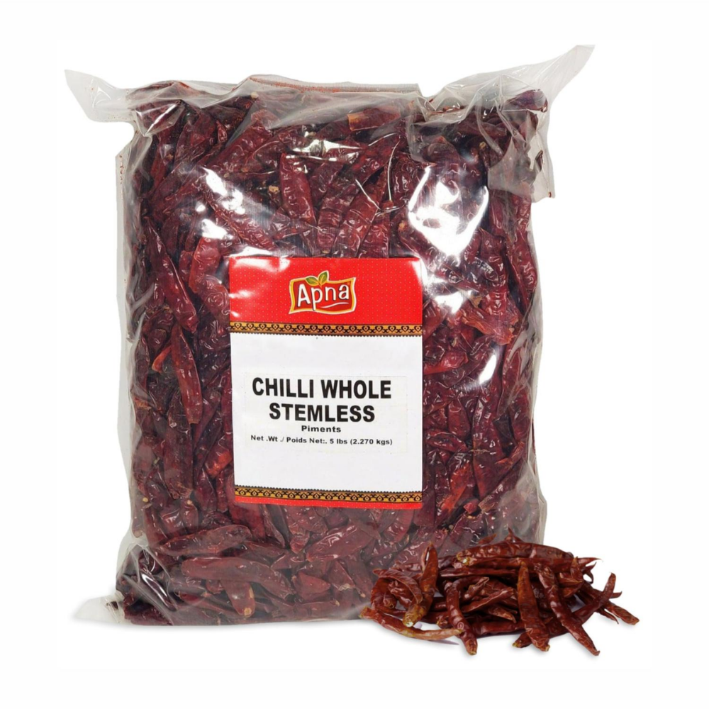 DRIED RED CHILLI WHOLE 5 LBS