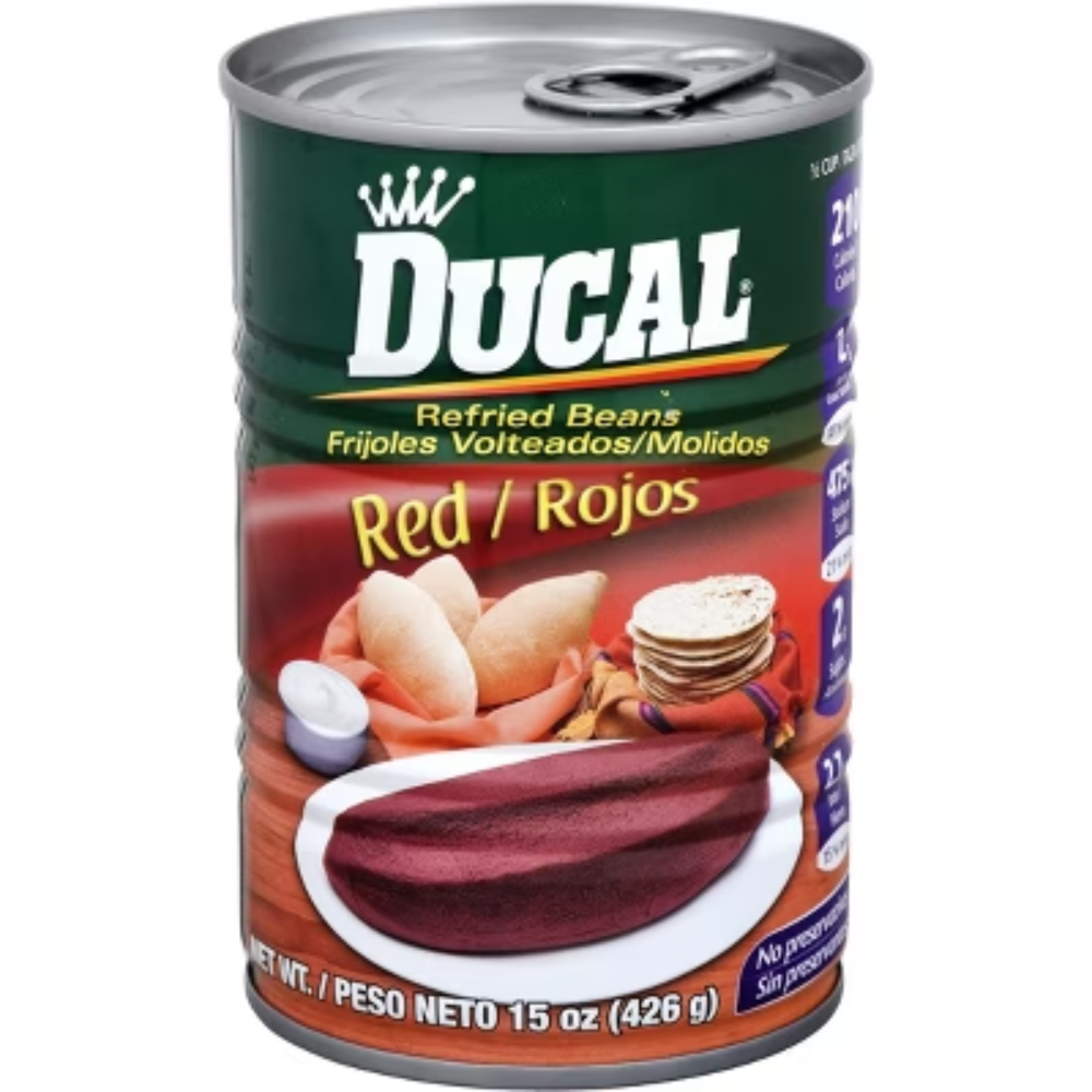DUCAL REFRIED RED BEANS 15 OZ