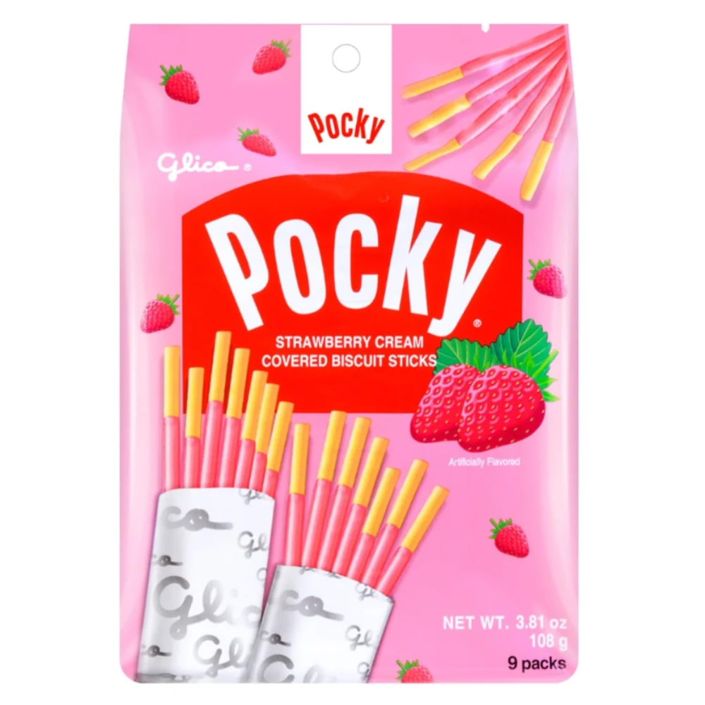 GLICO POCKY STRAWBERRY SMALL 33 GM