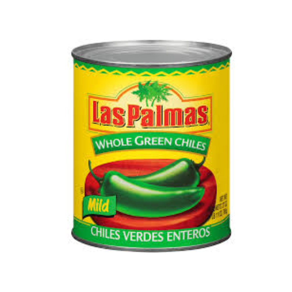 GREEN CHILE WHOLE PEPPER CAN 26 OZ