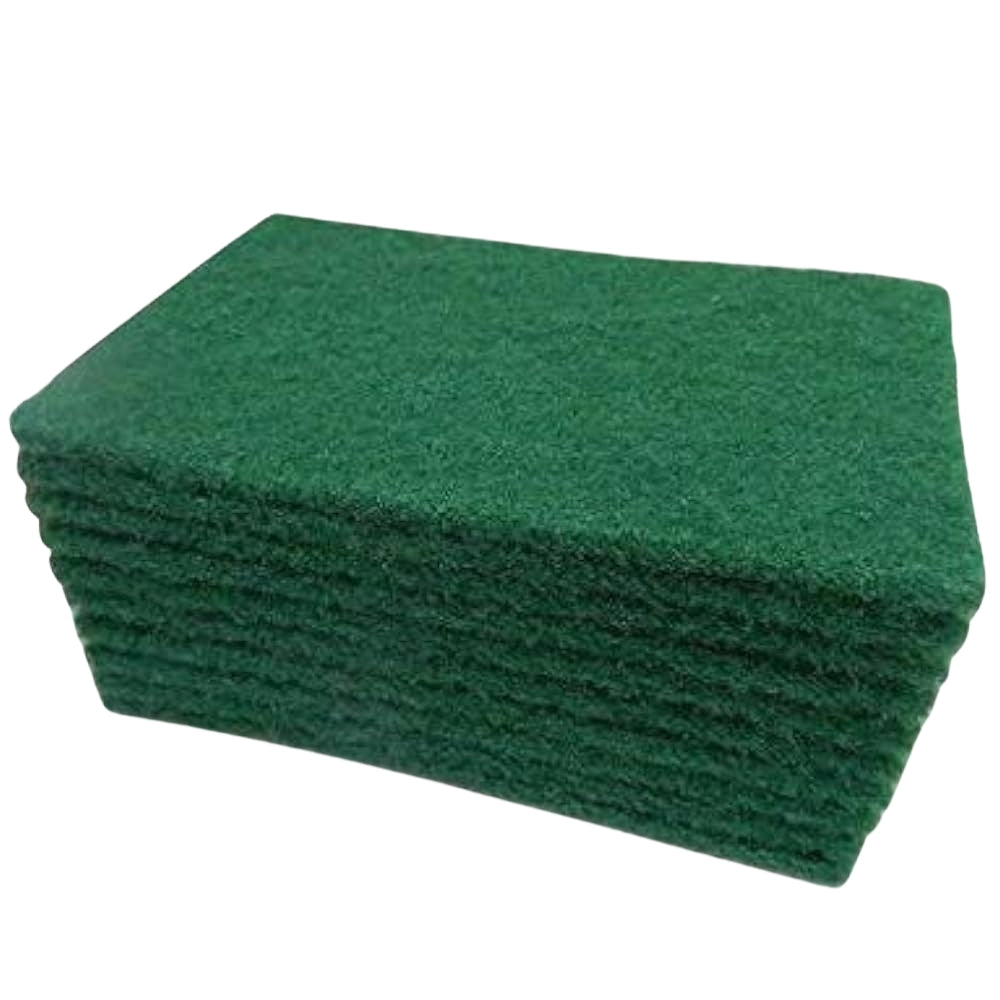 GREEN HEAVY DUTY SOFT SCRUBBER 10 PCS