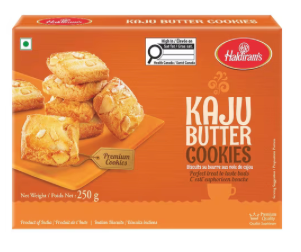 HALDIRAMS KAJU BUTTER COOKIES 250 GM - Case of 10