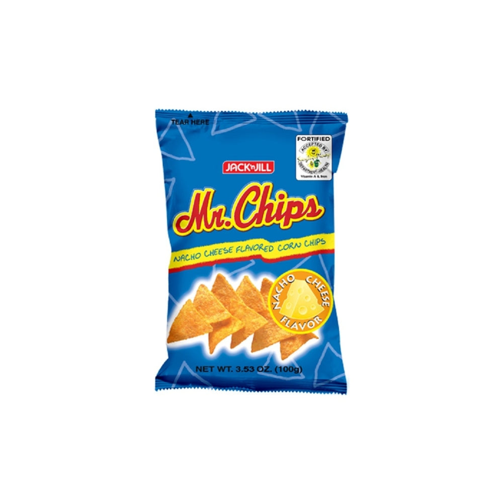 J & J MR. CHIPS NACHO CHEESE 100 GM
