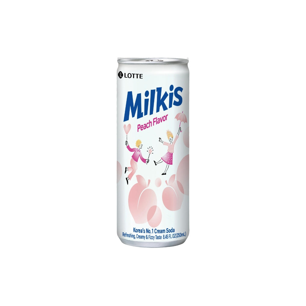 LOTTE MILKIS PEACH CREAM SODA 250 ML