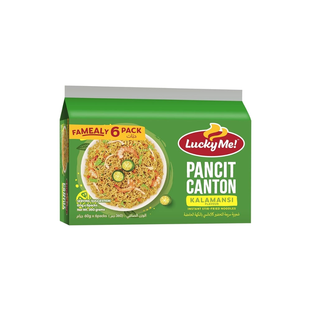 LUCKY ME INSTANT PANCIT CANTON KALAMANSI 6 PACK (6X60 GM)