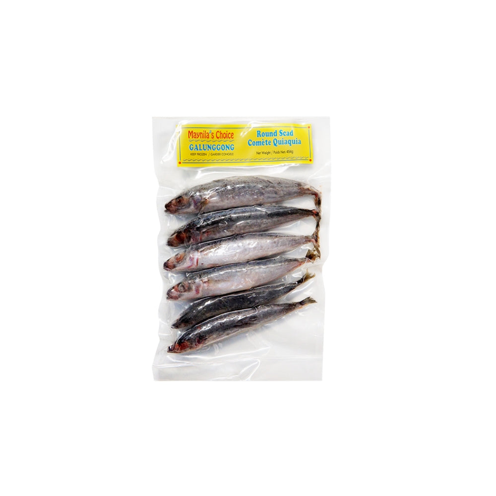 MAYNILA'S CHOICE FRZ ROUND SCAD (GALUNGGONG) 454G