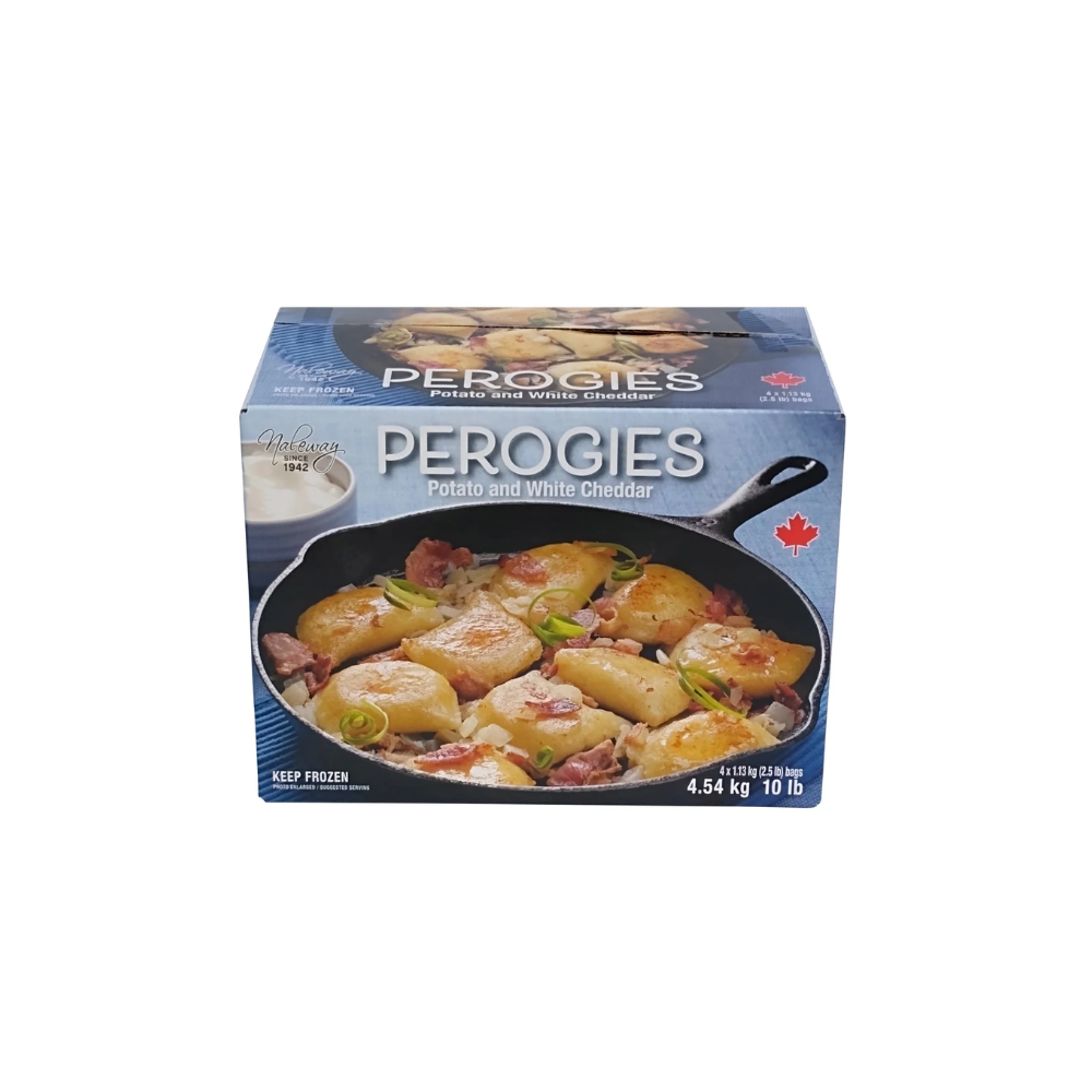 NALEWAY WHITE CHEDDAR PEROGIES 4.54KG