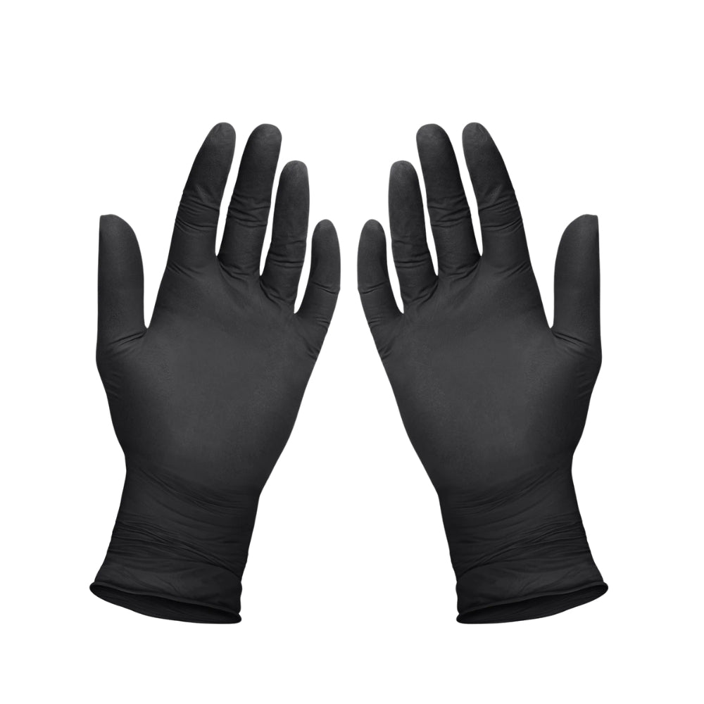 NITRILE GLOVES BLACK SMALL 10X100PCS CS