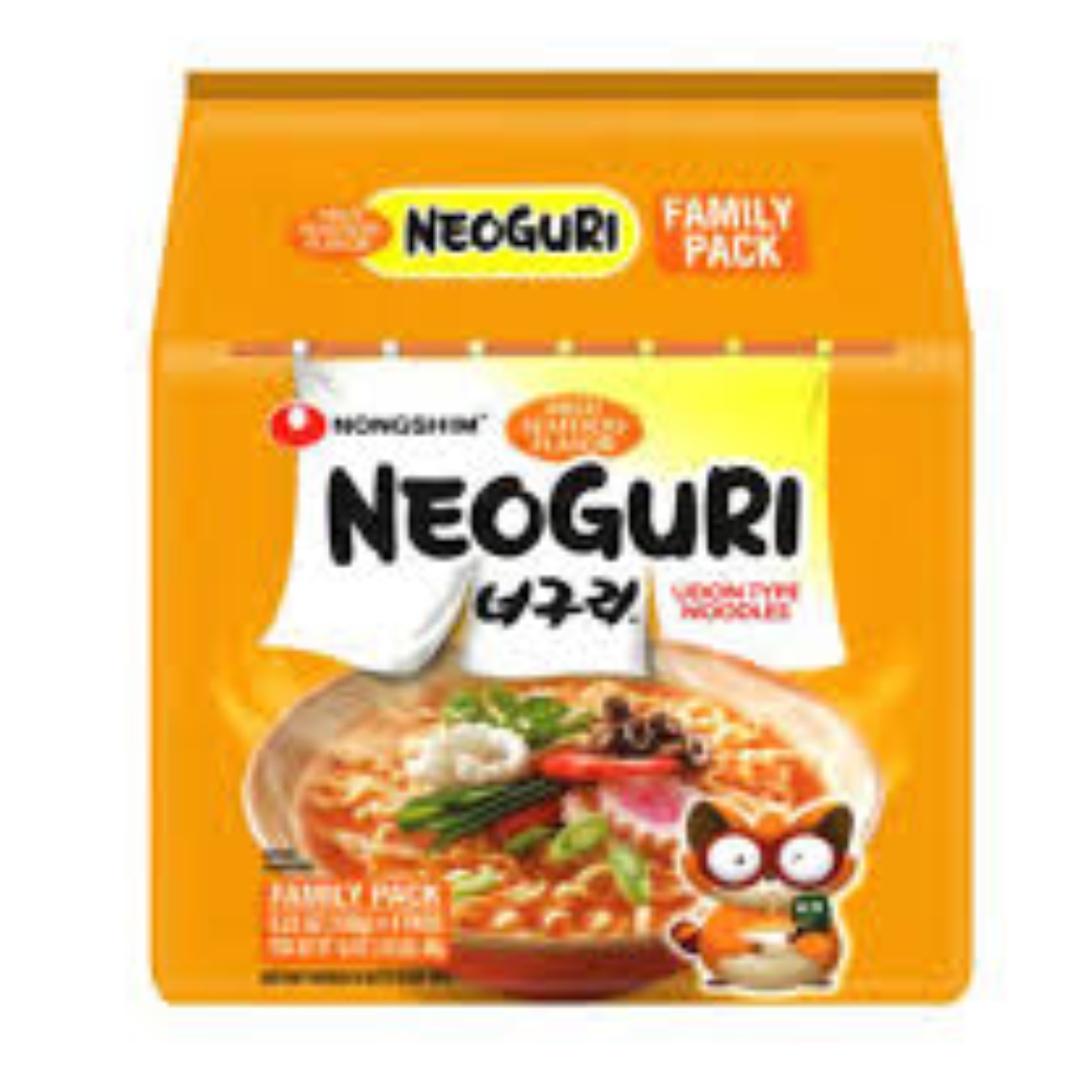 NS) NEOGURI UDON NOODLES MILD SEAFOOD FLAVOR (120 GM X 4 )