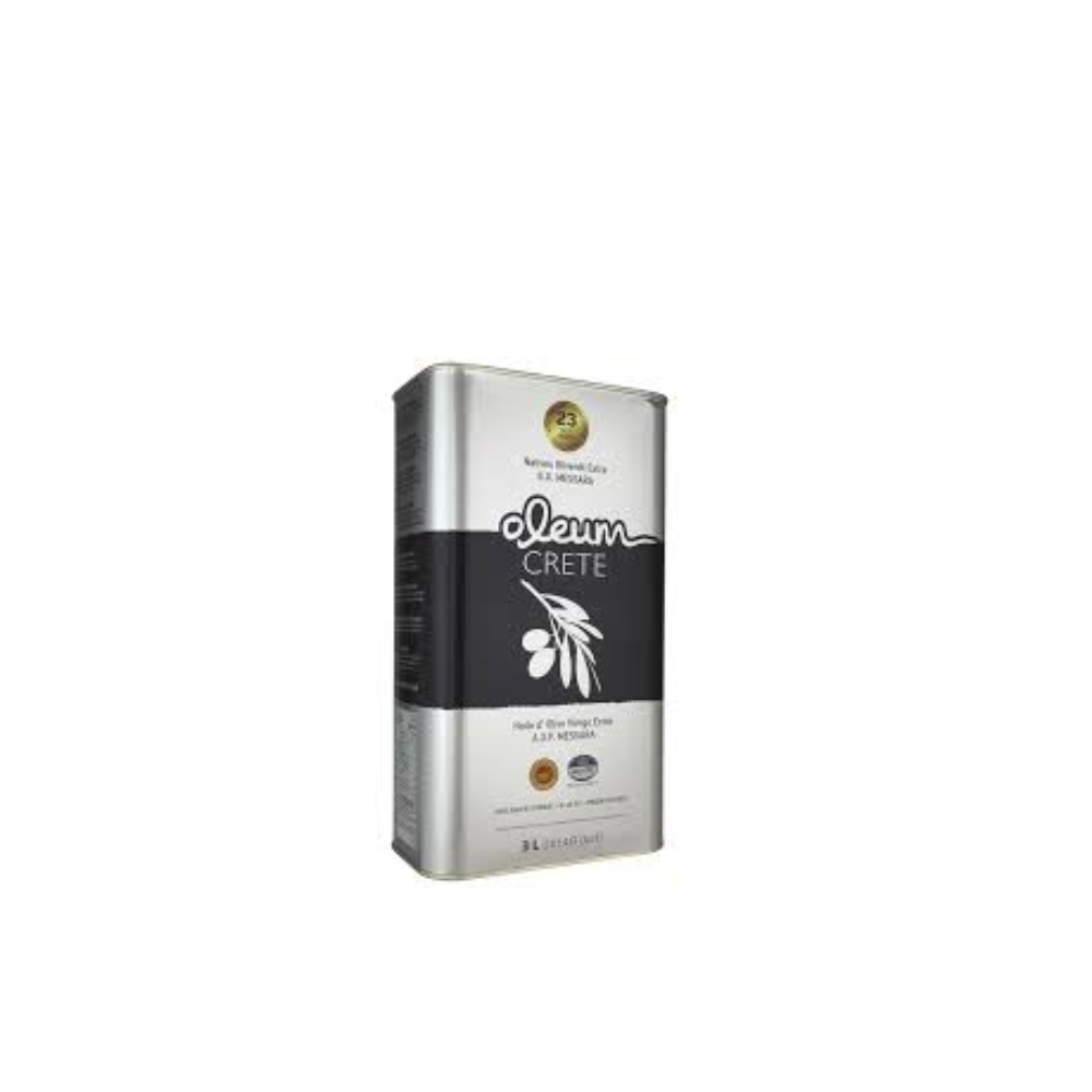 OLEUM CRETE COLD PRESS - VIRGIN OLIVE OIL IN TIN - 3 LTR