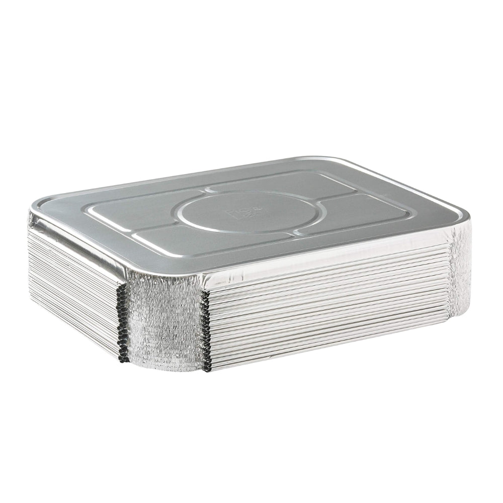 PANDA -FOIL HALF DEEP FOIL LIDS PAN 100 PCS
