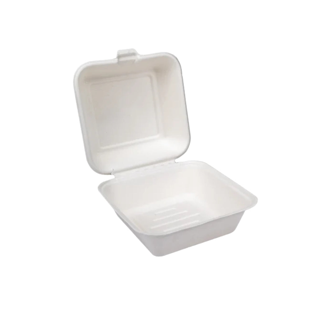 ROYAL SUGAR CANE CONTAINERS CLAM SHELL 6X6 (500PCS)