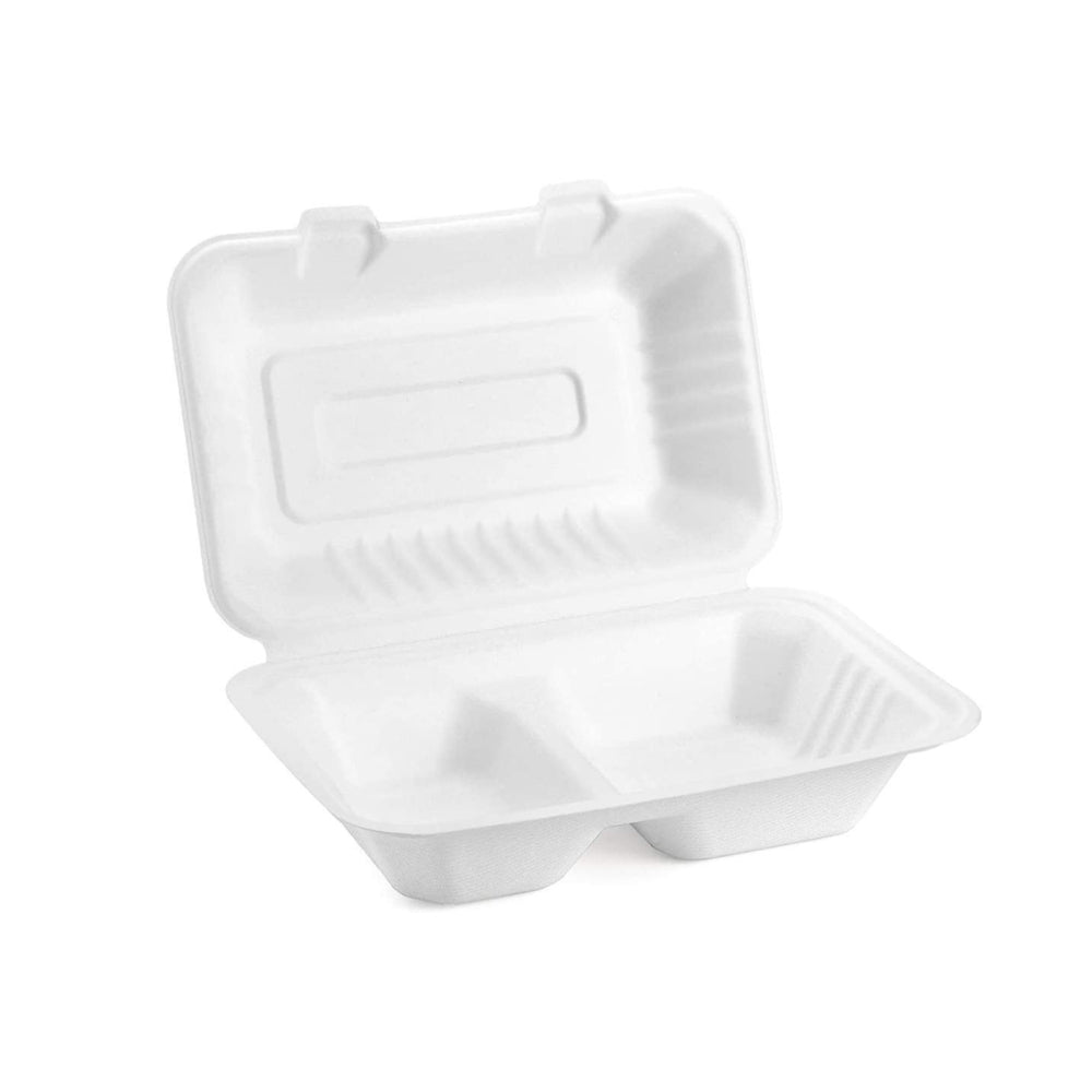 ROYAL SUGAR CANE CONTAINERS CLAM SHELL 9x6 (200 PCS)