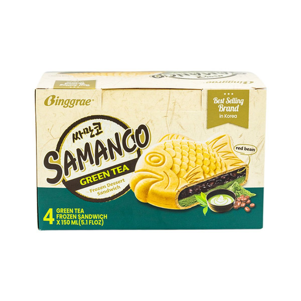 SAMANCO GREEN TEA SANDWICHES 4 EACH