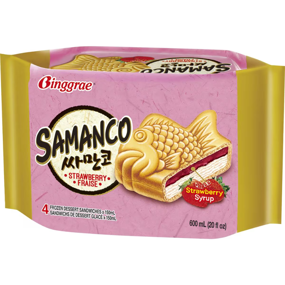 SAMANCO STRAWBERRY Â SANDWICHES 4 EACH