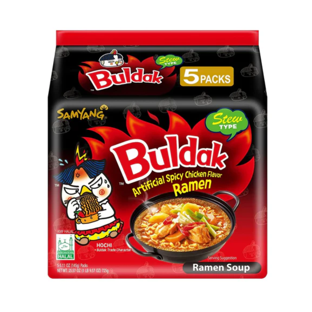 SAMYANG BULDAK SPICY CHICKEN NOODLE STEW STYLE 5X145G