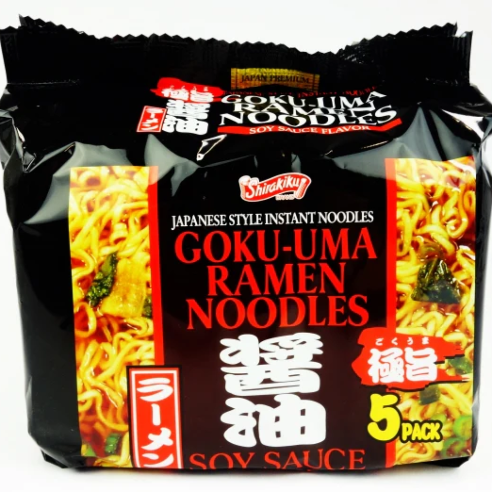 SHIRAKIKU GOKU-UMA RAMEN NOODLES SOY SAUCE 455 GM