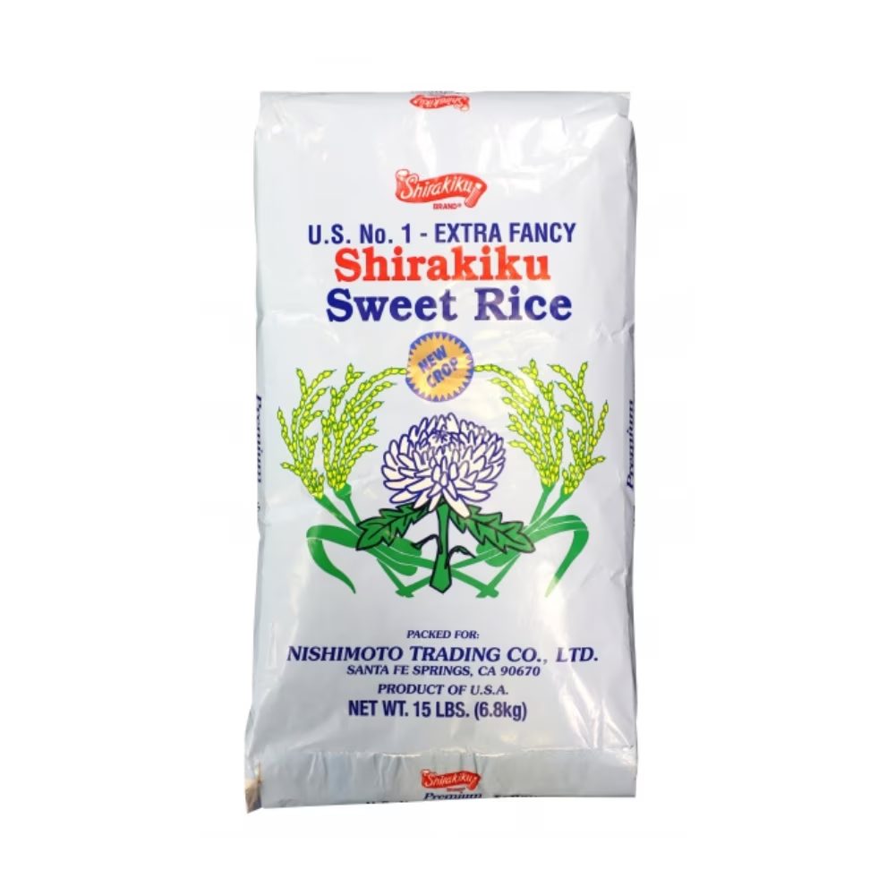 SHIRAKIKU WHITE SWEET RICE 15LBS