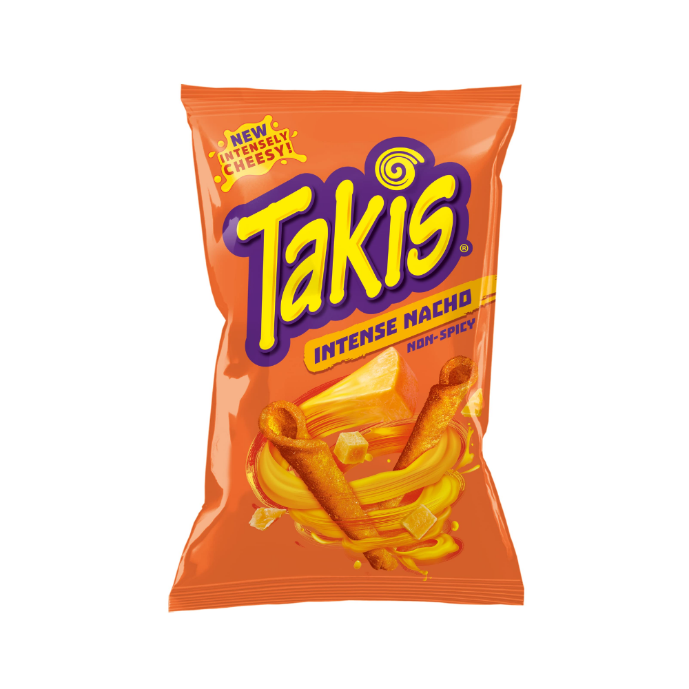 TAKIS INTENSE CHEESE FLAVOR TORTILLA CHIPS ROLLED 280 GM