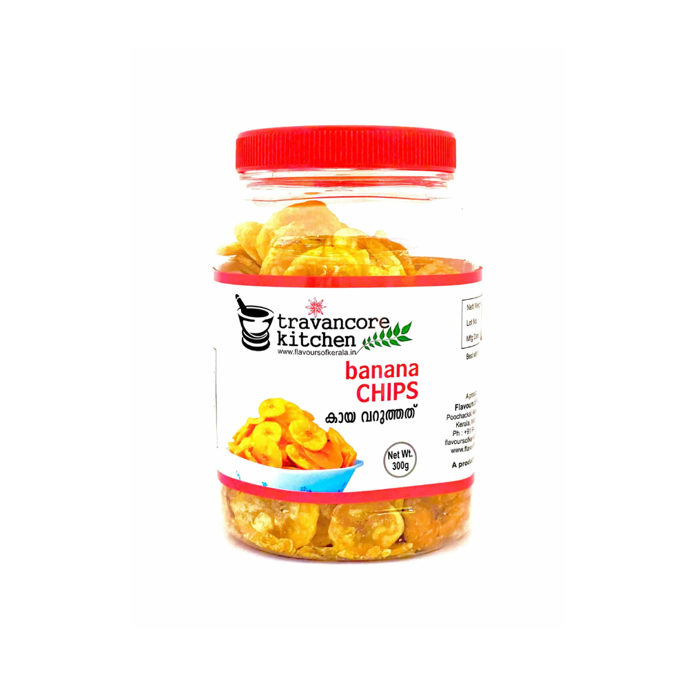 TRAVANCORE KITCHEN BANANA CHIPS 300 GM