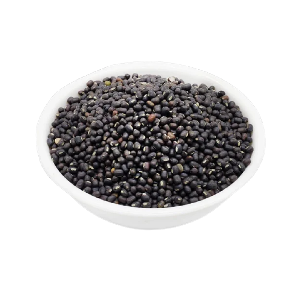 URAD DAL BLACK WHOLE WITH SKIN 55 LBS