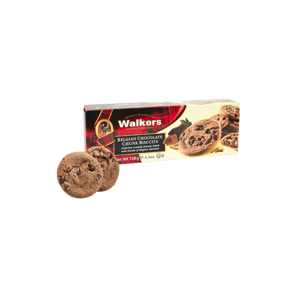 Walkers Belgian Choco Chunk Cookies 150Gm