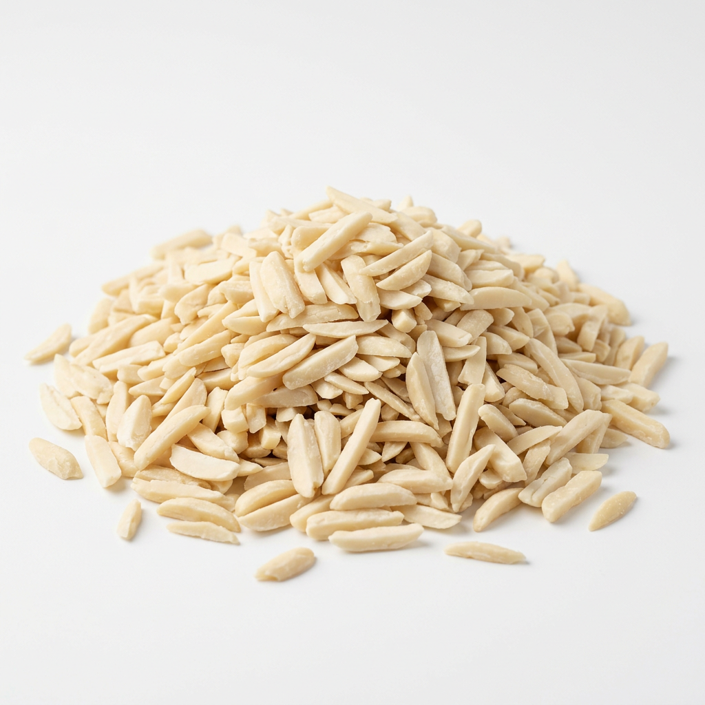 ALMOND BLANCHED SILVERED 500 GM