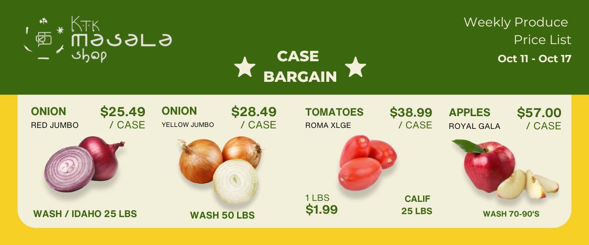 Wholesale Produce Pricing: Oct 11 - Oct 17, 2025