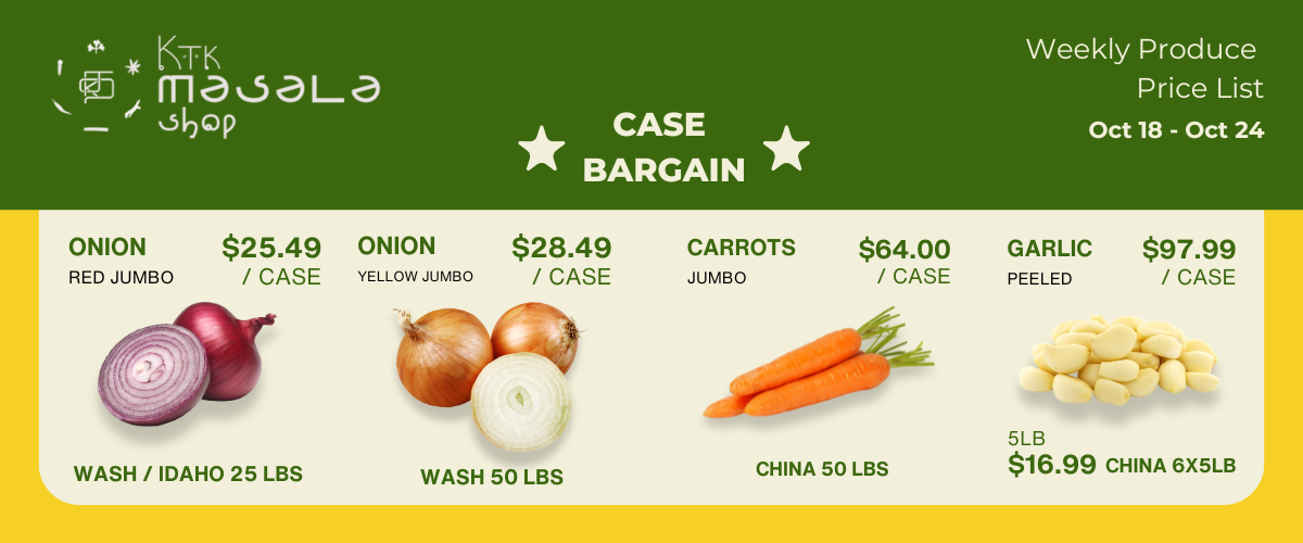 Wholesale Produce Pricing: Oct 18 - Oct 24, 2025