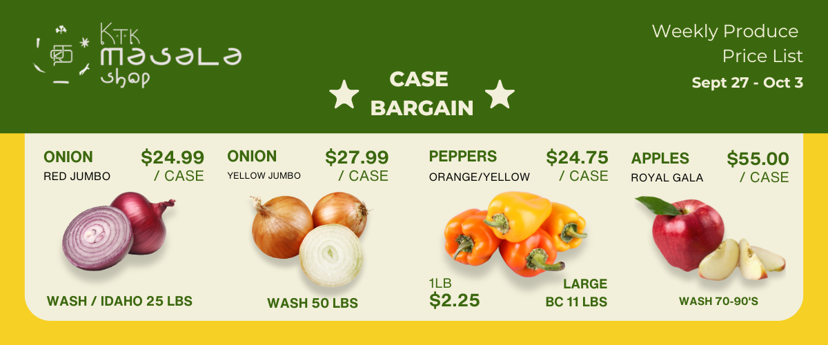Wholesale Produce Pricing: Sept 27 - Oct 3, 2025