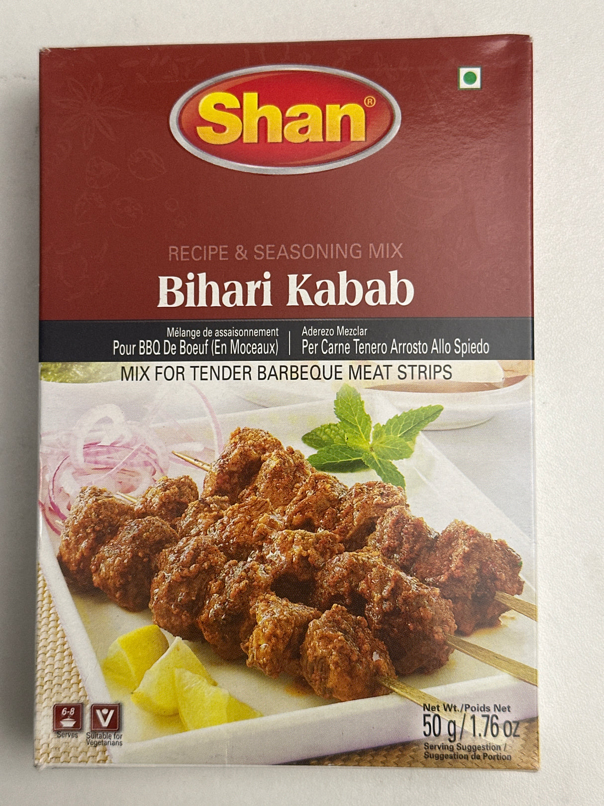 SHAN BIHARI KABAB BBQ MIX 50 GM