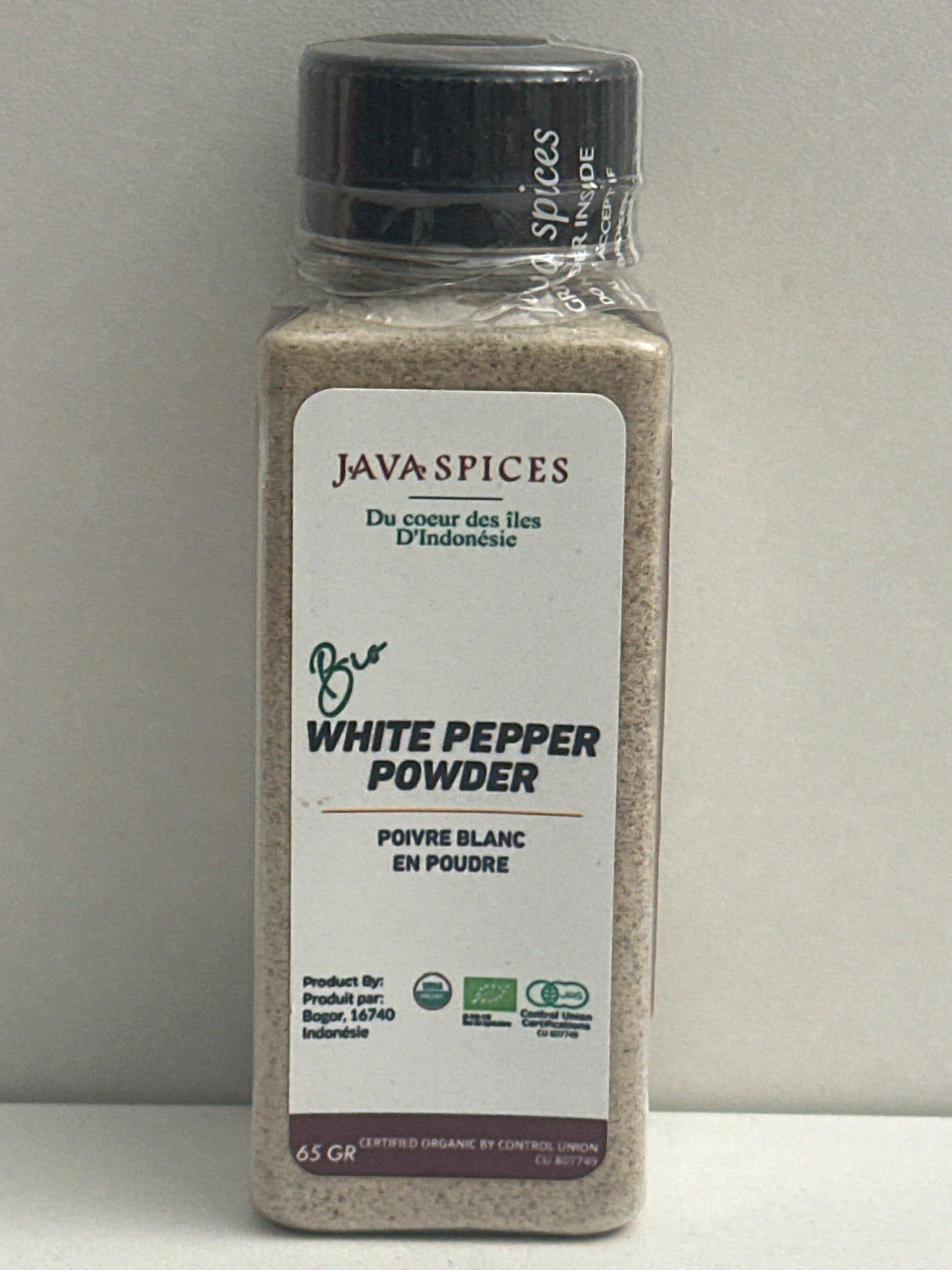 JAVA SPICES WHITE PEPPER POWDER 65GMS