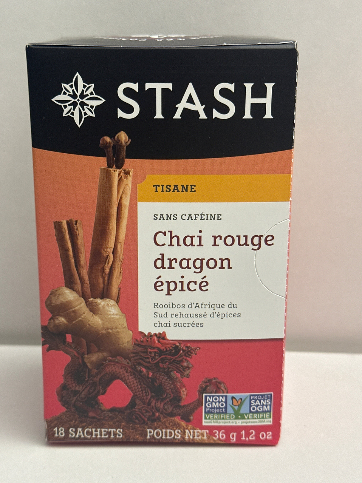 STASH SPICE DRAGON RED CHAI  18 BAGS