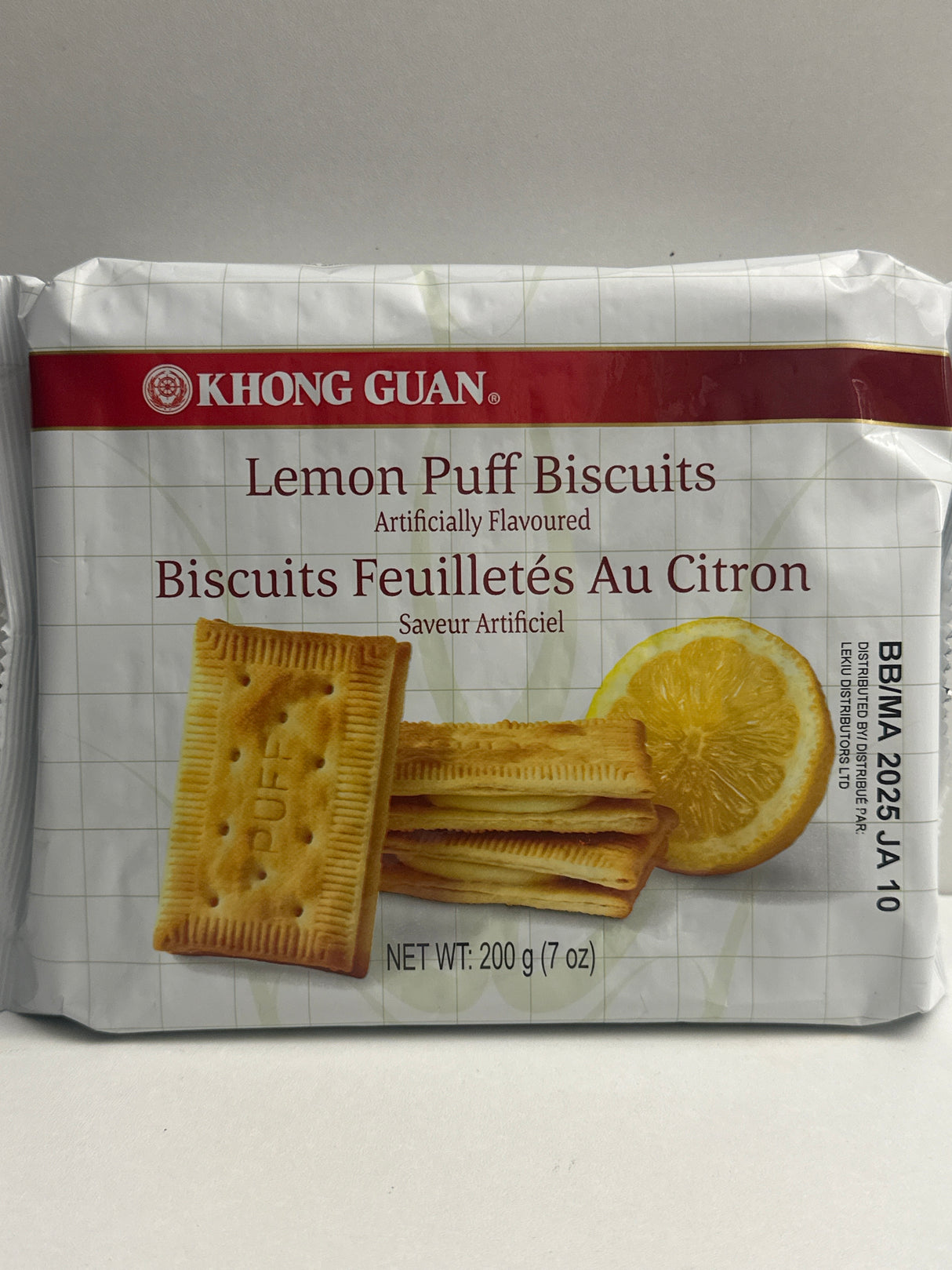 KHONG GUAN BISCUIT LEMON PUFF 200 GM