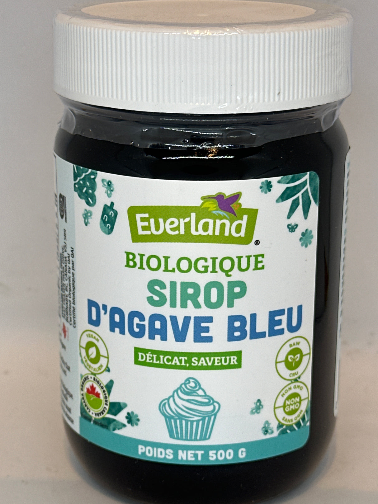 EVERLAND BLUE AGAVE SYRUP ORGANIC 500 GM
